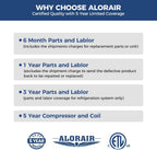 ALORAIR 70 Pints Crawl Space Dehumidifier with Pump and Drain Hose, Compact Basement & Commercial Dehumidifier for Water Damage Restoration, Covers Up to 1,000 Sq. Ft., 5-Year Limited Warranty