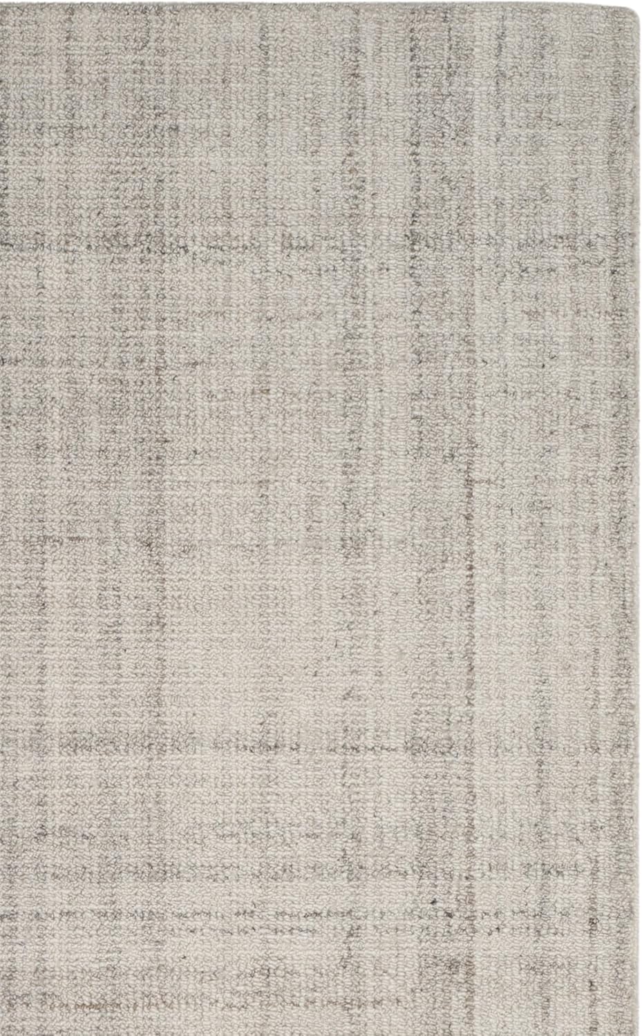 SAFAVIEH Abstract Collection X-Large Area Rug - 11' x 15', Light Grey, Handmade Wool & Viscose, Ideal for High Traffic Areas in Living Room, Bedroom (ABT141E)