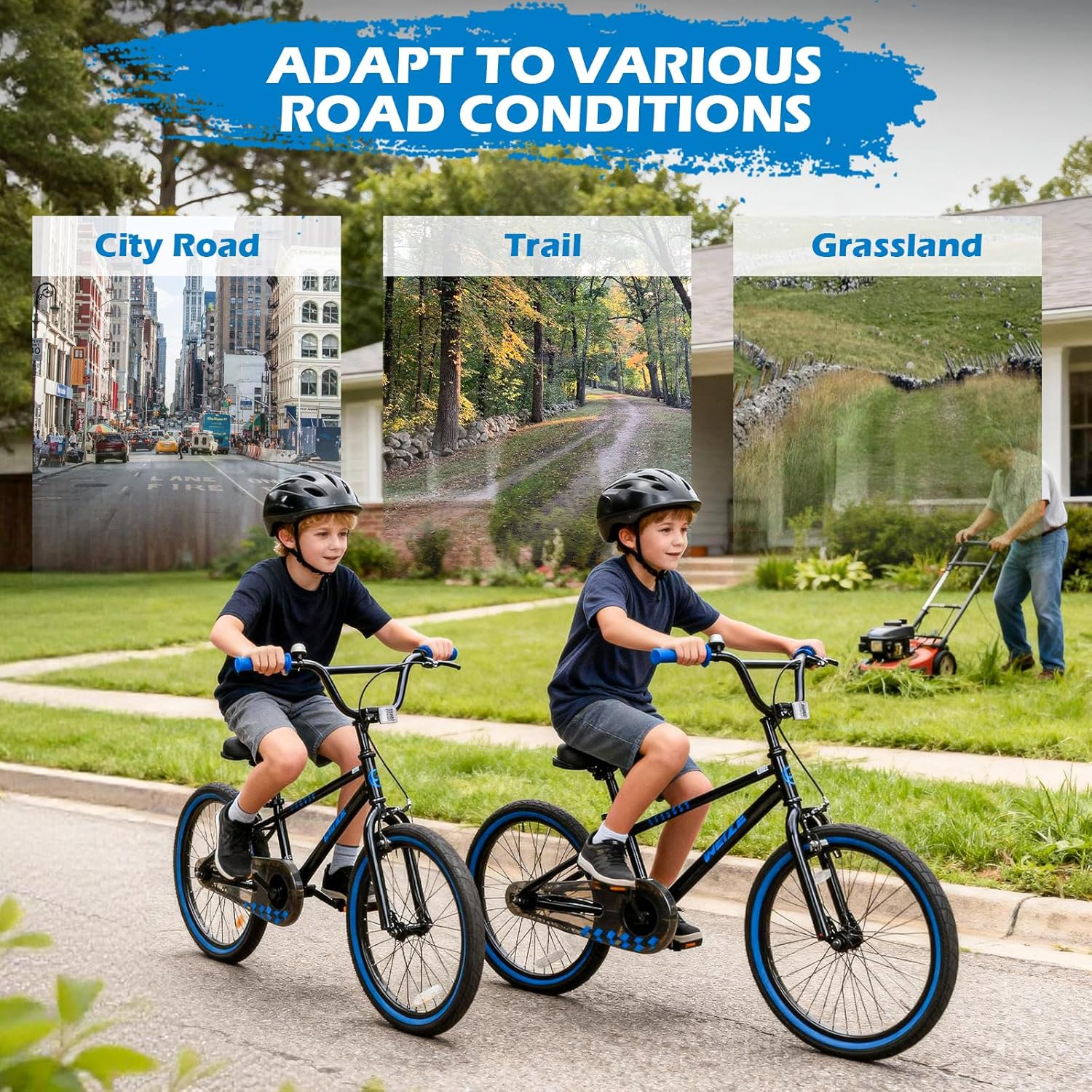 WEIZE Kids Bike, 16 20 Inch Children Bicycle for Boys Girls Ages 4-12 Years Old, Rider Height 41-62 Inch, Coaster Brake, Multiple Color Options
