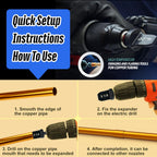 SPIN S6000 6-Piece Drill Bit Swaging Tool Set 1/4, 3/8, 1/2, 5/8, 3/4, 7/8-Inch