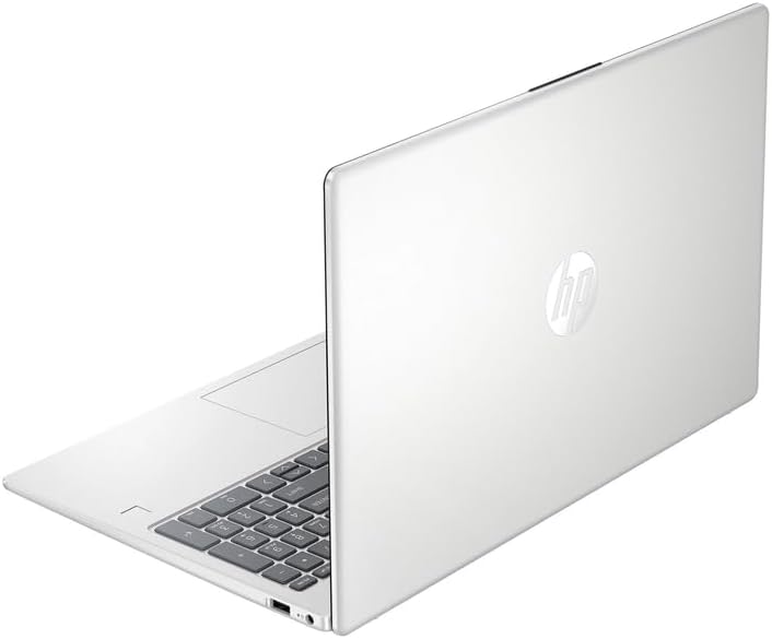 HP 15.6" FHD Business & Student Laptop Computer  32GB RAM 1TB SSD  8-Cores Intel Core i3 Processor  Windows 11  Fingerprint Reader  PLUSERA Earphones & 8-in-1 Hub Included  Natural Silver