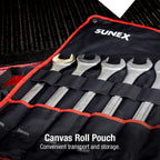 Sunex Tools 9707M Jumbo Metric Combination Wrench Set, 7Piece (Includes Roll-Case)
