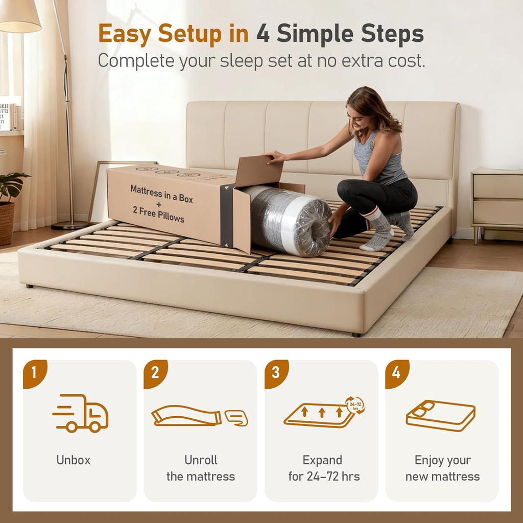Extra Firm RV Mattress 10-Inch: Extra & Medium Firm Dual Firmness Flippable, Double Sides Sleep Memory Foam Mattress for Back Pain, Removable Ice Silk Cover, CertiPUR-US Certified, Short Queen 75x60