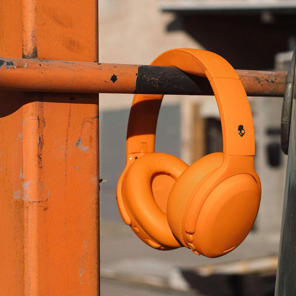 Skullcandy Crusher ANC 2 Wireless Over-Ear Bluetooth Headphones with Multi-Sensory Bass  Active Noise Cancelling  Up to 60 Hours Battery  Microphone for iPhone Android - Hazard