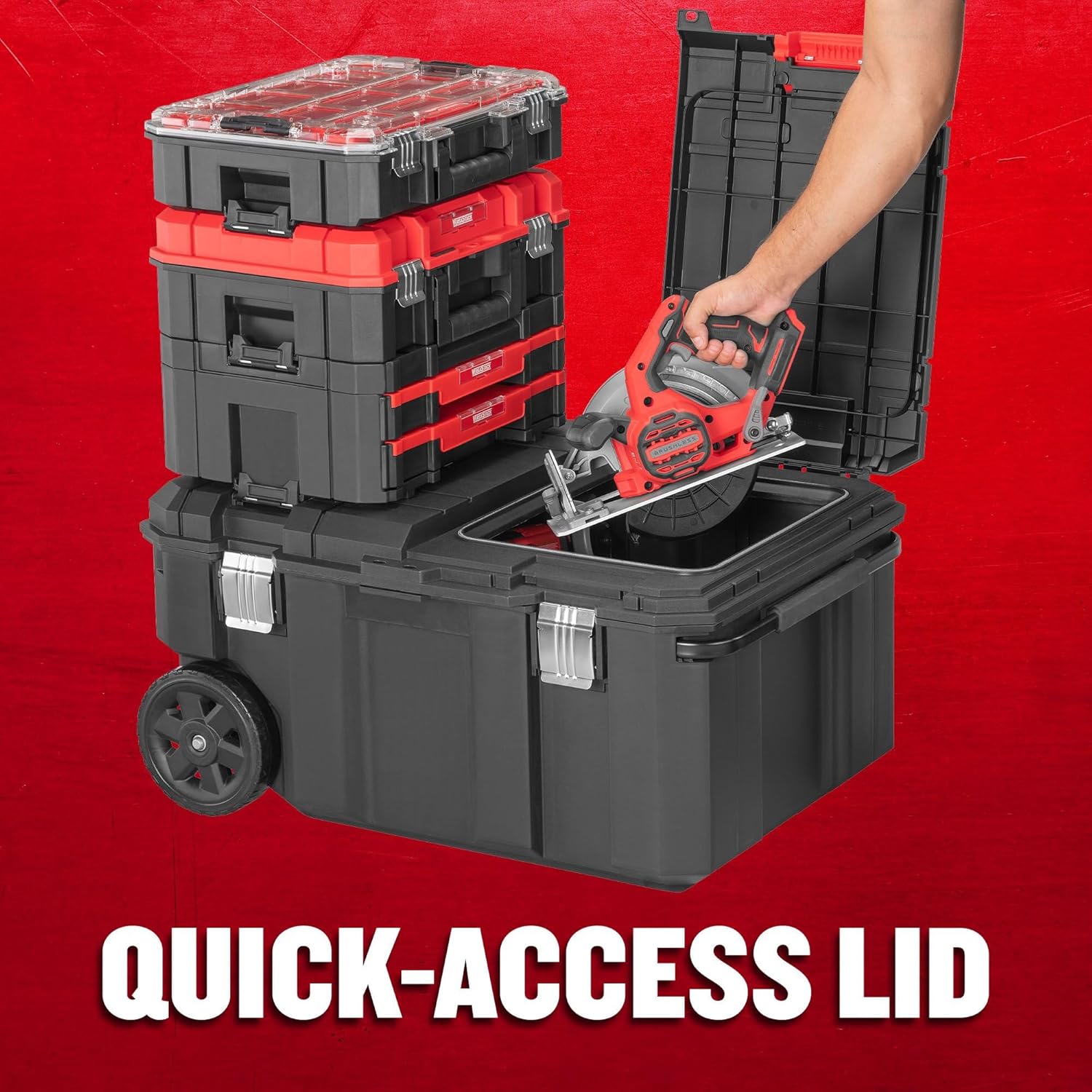 CRAFTSMAN VERSASTACK 30 Gallon Quick-Access Rolling Tool Chest (CMST17870)