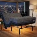 Marsail NS0 Twin XL Adjustable Base with Mattress Set,Dual Motor Frame + 14" Cooling Gel Memory Foam Mattress, Wireless Remote, CertiPUR-US Certified