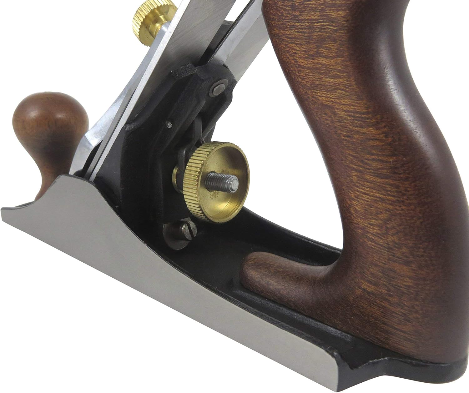 Taytools 469614 Smoothing Bench Hand Plane #4, 9-3/4 Inch Sole, Ductile Cast Body, Lapped Sides and Bottom, Blade RHC 55-60, Sapele Handle and Tote