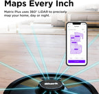 Shark Matrix Plus 2in1 Robot Vacuum & Mop with Sonic Mopping, Matrix Clean, Home Mapping, HEPA Bagless Self Empty Base, CleanEdge, for Pet Hair, WiFi, Compatible with Alexa, Black/Gold (AV2613WA)