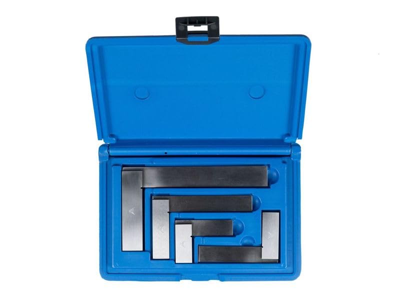 PEC Tools Machinist Square, Precision Engineer Wide Seat Square 90 Right Angle Ground Hardened Steel Angle Ruler 12 x 8 Inch, Suitable for Woodworking and Precision Layout Work