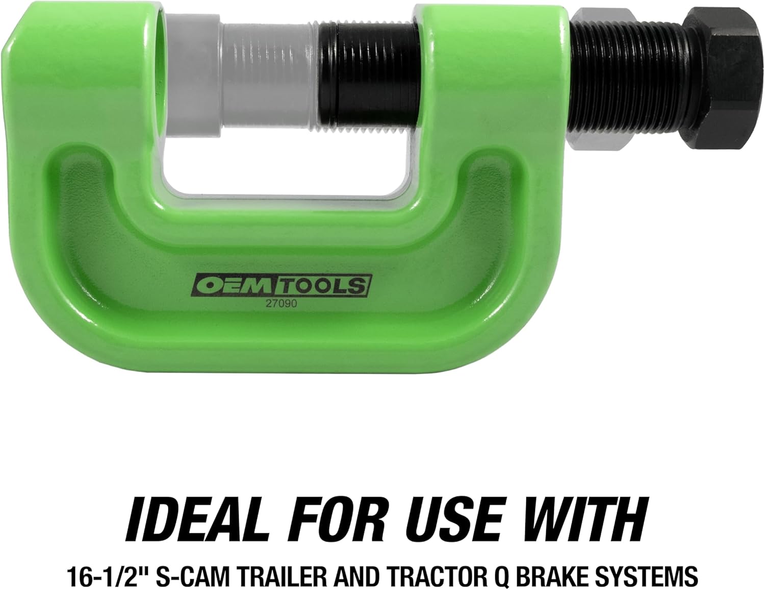 OEMTOOLS 27090 Brake Anchor Pin Press, 10-Ton Capacity for S-Cam Brake Systems, No Hub Removal Brake Tool, High-Grade Steel, Compatible with 1/2" Impact Wrench
