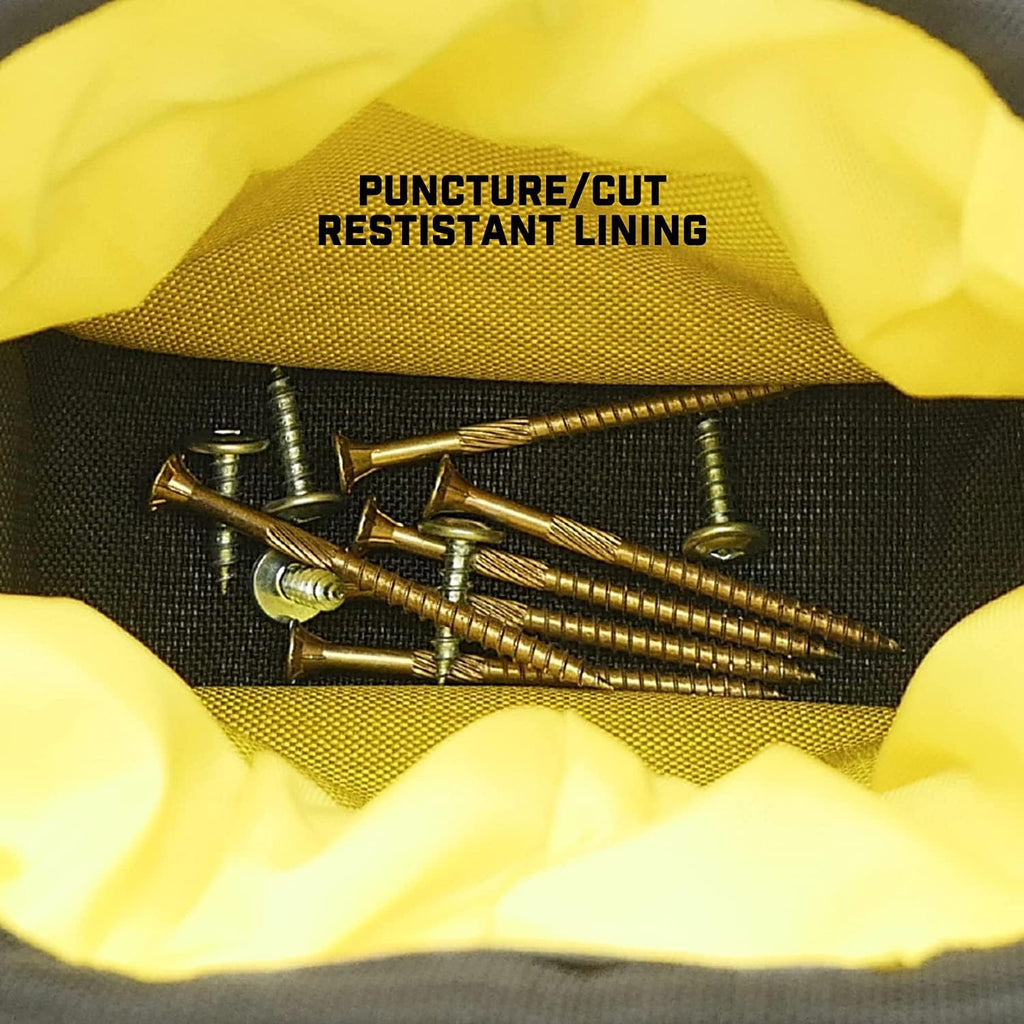 Joey Pouch PRO | Clip-On Tool Belt Bag for Tools, Screws, and Nails - Great for an Electrician, HVAC Tech, Plumber, Carpenter, Contractor, Handy Man, and Any Tradesperson - Metal Clip