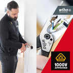 Wiha Multifunctional Pliers for Electricians 8-in-1 I Crimping, Stripping, Cutting, Gripping, Deburring, Bending, Screwing, Cutting Screws (45705)