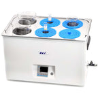 ZKI 20L Lab Water Bath, 1500W Laboratory Thermostatic Water Bath, ±0.2°C Accuracy & 0.1°C Res, 14 Heating Modules with Even Heat Distribution, 9-Piece Kit for Lab, Clinical and Industrial Use (110V)