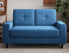 Txtin's Loveseat Sofa | 53" Love Seat | Small couches for Small Spaces | 2 Seater Mini Couch for Bedroom Apartment Office Living Room Blue