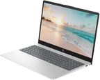 HP 15.6" FHD Business & Student Laptop Computer  8GB RAM 512GB SSD  8-Cores Intel Core i3 Processor  Windows 11  Fingerprint Reader  PLUSERA Earphones & 8-in-1 Hub Included  Natural Silver