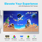 LXU Laptop Screen Extender  15.6" FHD 1080P IPS Laptop Monitor Extender Triple Screens  Portable Monitor for Laptops 12~17.3 inch  Plug n Play Extended Monitor for MacBooks(NOT M1 M2 M3)/Windows