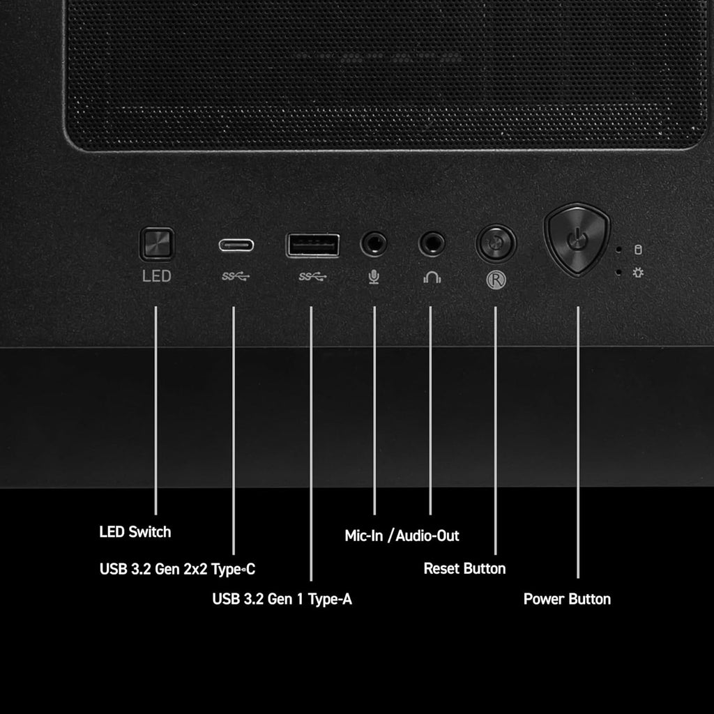 msi Codex Z2 Gaming Desktop: AMD R7-8700F  GeForce RTX 5070  32GB DDR5  2TB m.2 NVMe SSD  USB Type-C  VR-Ready  Windows 11 Home : A8NVP-436US
