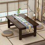 Japanese Folding Table Bamboo Japanese Floor Table Portable Solid Wood Folding Coffee Table,No Assembly Japanese Coffee Table for Sitting on The Floor,Easy Storage