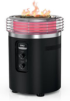 Ninja Fireside360™ Outdoor Heater & Fire Pit | 3 Modes: Flame  Heat  Flame & Heat | Portable for Patio  Deck  Camping  Beach | Easy Control Smokeless Flames | Push to Start Ignition | Black | OF101BK