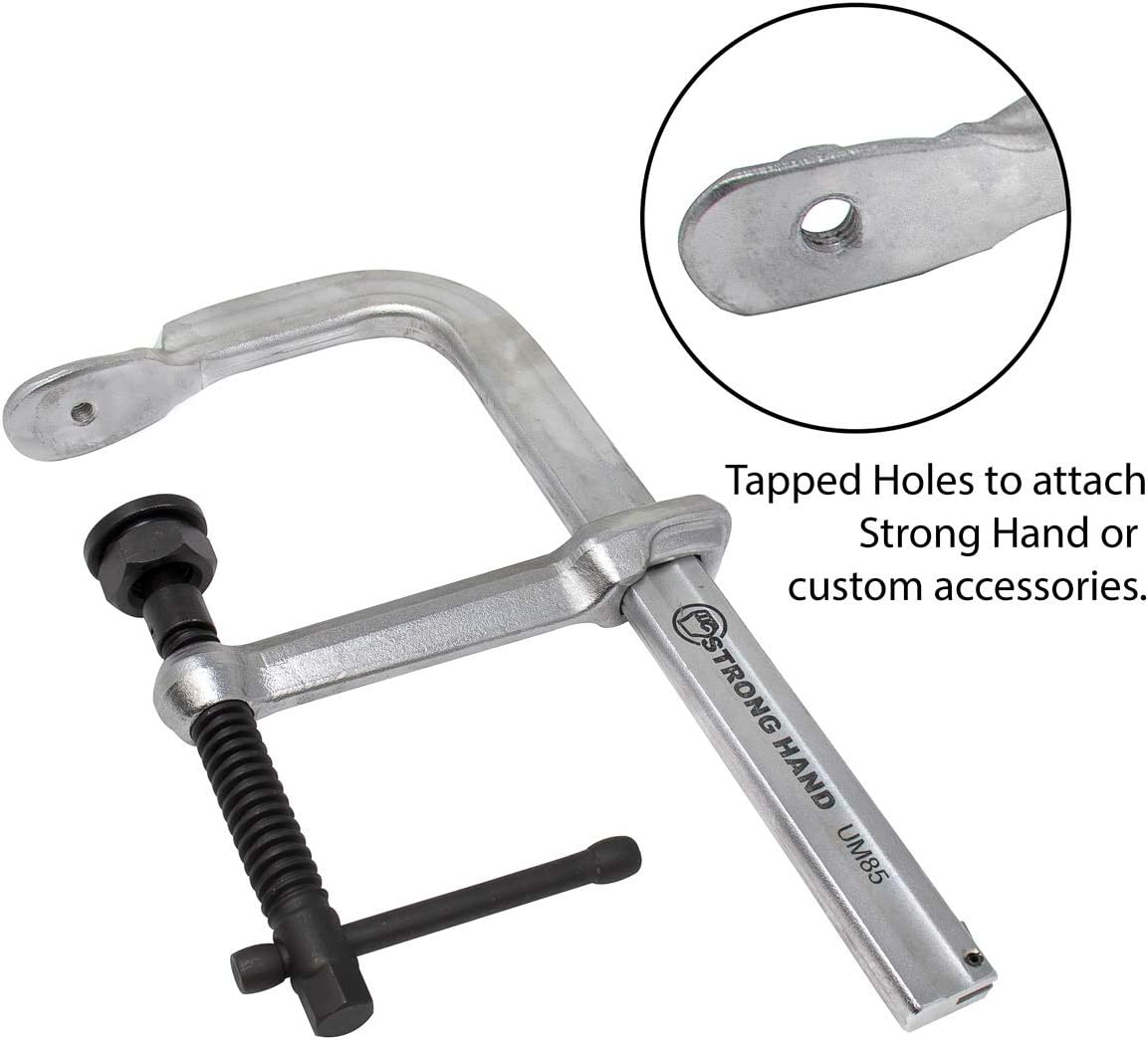Strong Hand Tools 4-in-1 Clamping System, Regular Duty Bar Clamp, Capacity 12-1/2", Clamping Pressure: 2,400 LBS, Throat Depth: 5-1/2″, UM125-C3, Strong Hand Tools