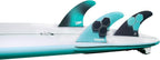 Future Fins AM1 Hexcore Teal/Navy Al Merrick Surfboard Thruster Fin Set
