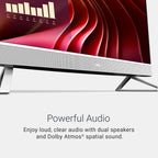 Dell 24 All-in-One Desktop ec24250-23.8-inch FHD Display  Intel Core 3 Processor 100U  Intel Graphics  8GB DDR5 RAM  512GB SSD  Windows 11 Home  Onsite Service+6 Months Retail Migrate - White