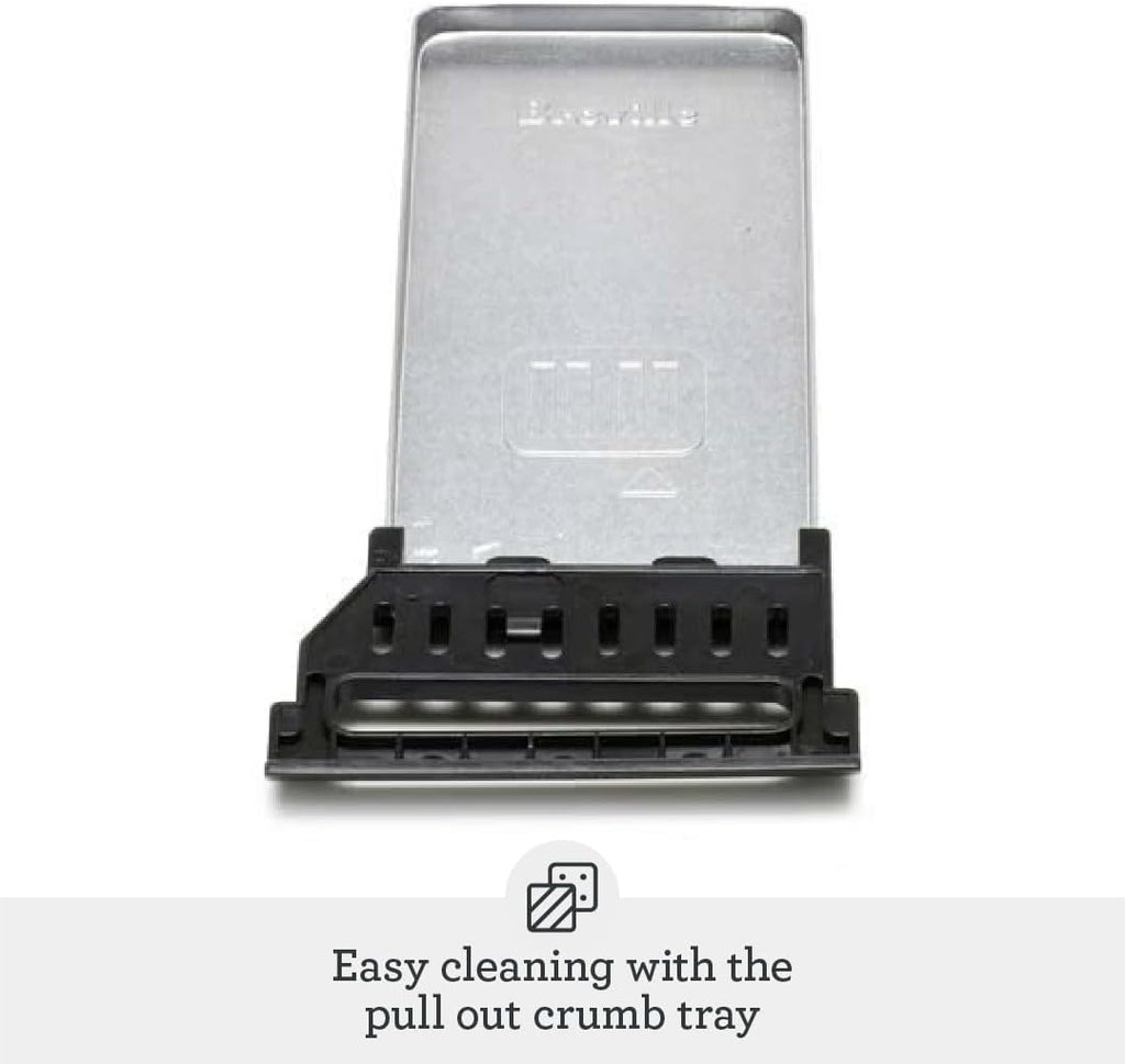 Breville BTA840XL Die-Cast Smart Toaster, 4 Slice, Brushed Stainless Steel