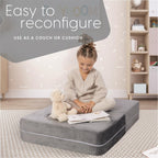 Milliard Kids Couch - Modular Kids Sofa for Toddler and Baby Playroom/Bedroom Furniture (Grey Small)