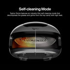 Typhur Dome 2 AI Smart Air Fryer, Large Flat Airfryer with Top & Bottom Heating, Self-cleaning Digital Fryer, PFAS free Ceramic Basket, Fits a 12" Pizza or Steaks, Whisper-Quiet, 120V