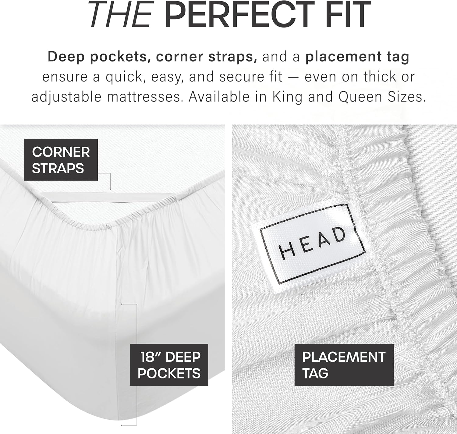 Eucalyptus Collection King Size Sheet w/Silver Ions | 100% Tencel | Ultra Soft | Cooling for Hot Sleepers | 18" Deep Pocket Ivory