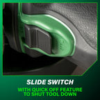 Metabo HPT 18V MultiVolt 4-1/2 Inch Slide Switch Power Angle Grinder Kit, High Torque Motor Power Tool with Battery Charge Indicator, Soft Grip Handle, Safety Features, G18DSL2Q4