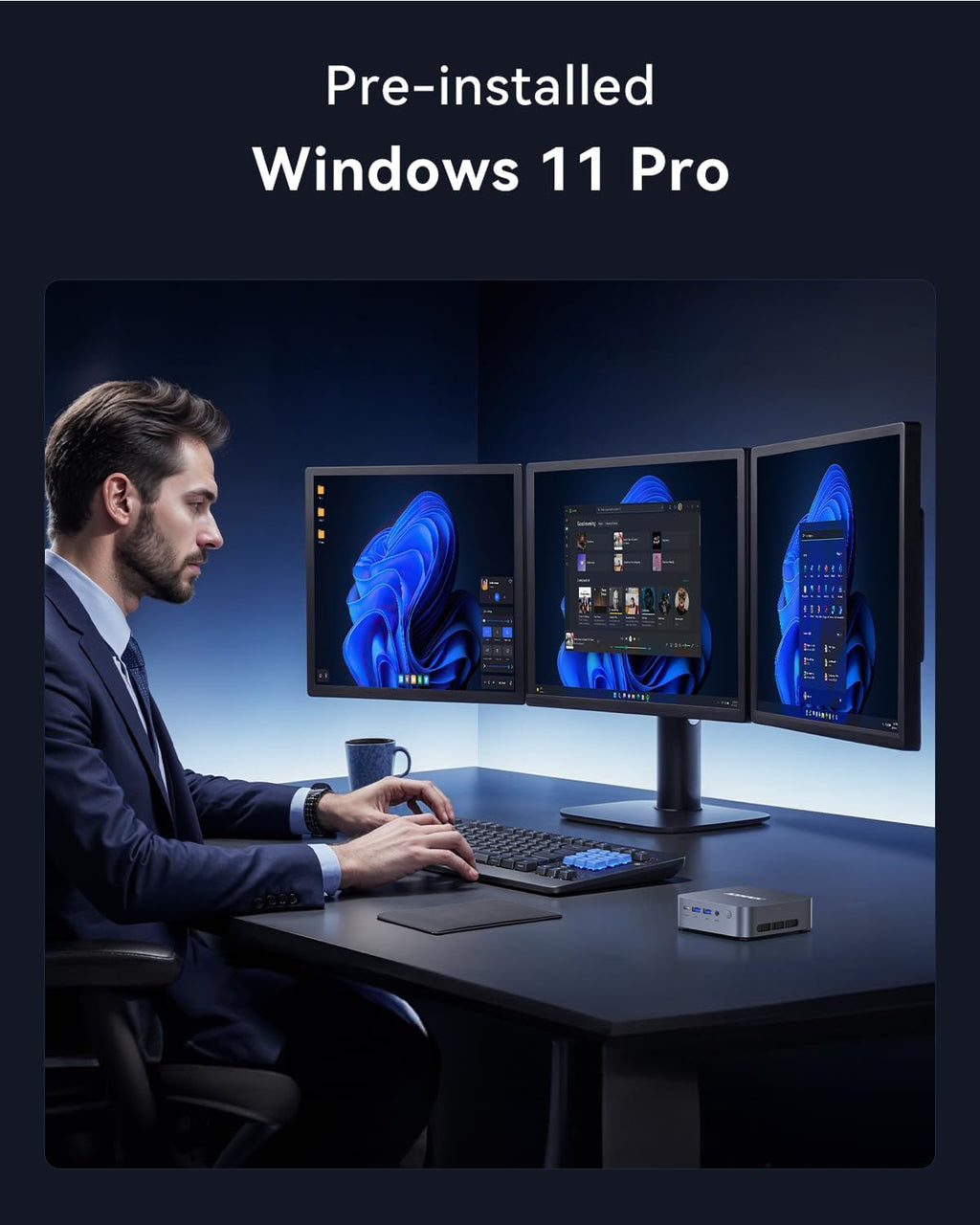 ACEMAGIC M1 Mini PC Windows 11 Pro  Intel Core i9 13900HK 32GB RAM 1TB SSD Computers(14C/20T up to 5.4GHz)  Small Desktop for Business Home Office Everyday Use  Beat i9-12900HK/R7 7840HS/6800H 54W MAX
