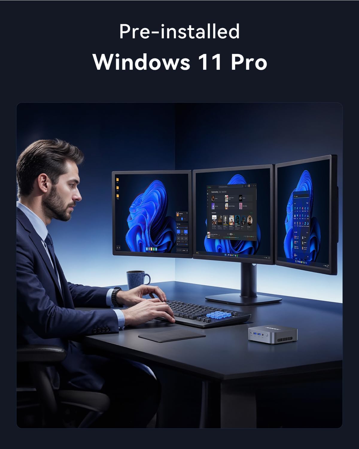 ACEMAGIC M1 Mini PC Windows 11 Pro  Intel Core i9 13900HK 32GB RAM 1TB SSD Computers(14C/20T up to 5.4GHz)  Small Desktop for Business Home Office Everyday Use  Beat i9-12900HK/R7 7840HS/6800H 54W MAX