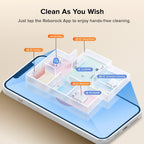 roborock Qrevo Curv S5X Robot Vacuum and Mop, 18500Pa Suction, Zero-Tangling Design, FlexiArm Side Brush, Reactive Tech Obstacle Avoidance, 10 Weeks Self-Emptying, Auto Washing for Hard Floor, Corner