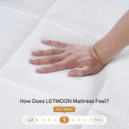ETMOON 12 Inch Twin XL Mattress, Hybrid Memory Foam Mattress, Medium Firm for Side & Back Sleepers, Motion Isolation, Reinforced Edges, Targeted Back Support, No Fiberglass, Bed in a Box