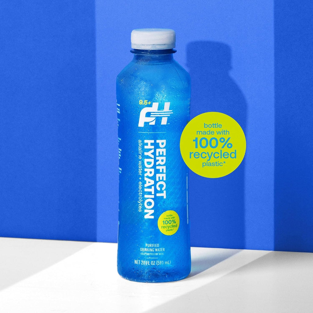 Perfect Hydration 9.5+ pH Alkaline Drinking Water, Made in the USA, 20-Ounce Bottle, Case of 24, 3 Cases