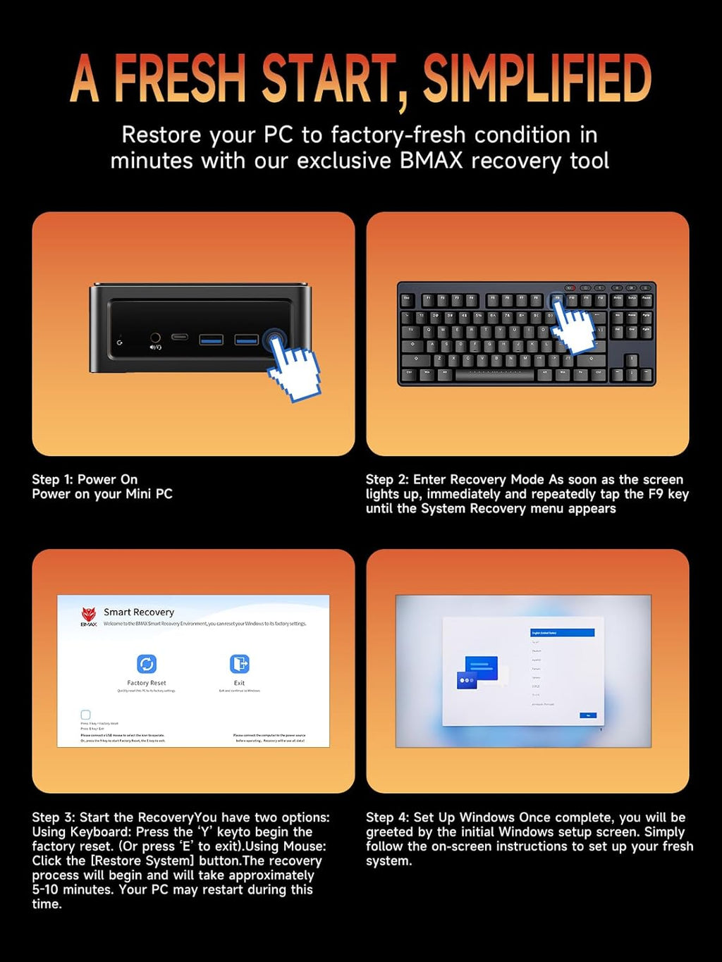 Bmax B8A Pro Gaming Mini PC  AMD Ryzen 7 8745HS (Beat i9-12900H)  16GB DDR5 512GB PCIe 4.0 SSD  Radeon 780M Graphics  8K Triple Display Mini Desktop Computer for Gaming  Office  AI Workstation