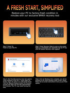 Bmax B8A Pro Gaming Mini PC  AMD Ryzen 7 8745HS (Beat i9-12900H)  16GB DDR5 512GB PCIe 4.0 SSD  Radeon 780M Graphics  8K Triple Display Mini Desktop Computer for Gaming  Office  AI Workstation