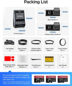VIOFO A329S 4K 3 Channel Dash Cam  4K Front + 2K Cabin Fisheye (210°) + 2K Rear  Power Saving Parking Mode  Wi-Fi 6 App Control  All-Channel STARVIS 2 Sensors  Supports up to 4TB SSD Storage
