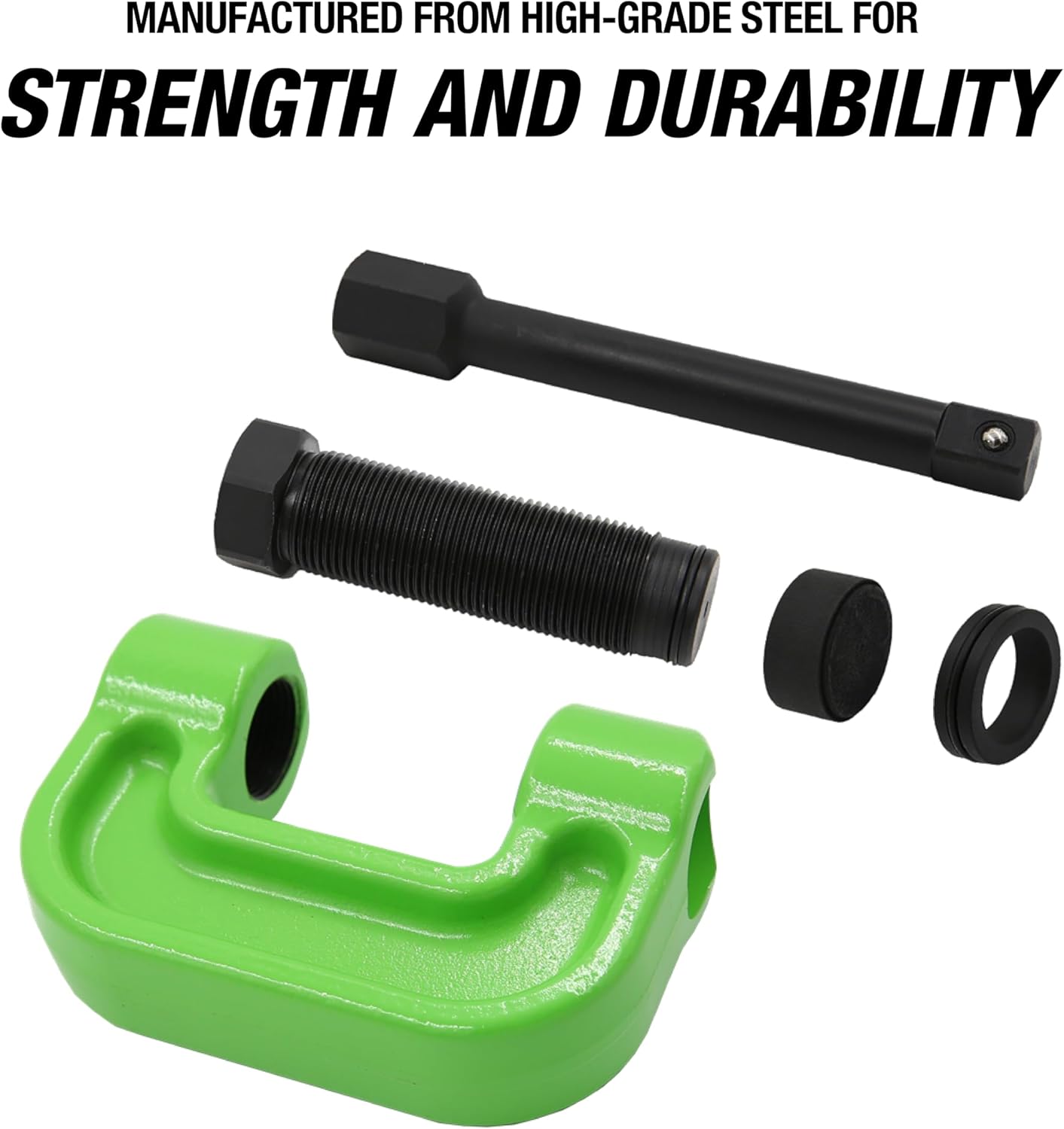 OEMTOOLS 27090 Brake Anchor Pin Press, 10-Ton Capacity for S-Cam Brake Systems, No Hub Removal Brake Tool, High-Grade Steel, Compatible with 1/2" Impact Wrench