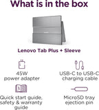 Lenovo Tab Plus - 2024 - Premium Entertainment Tablet - 8 JBL® Speakers - 11.5" 2K LCD Touch Display - 8GB Memory - 128GB Storage - MediaTek™ Helio G99 - Folio Case Included - Luna Grey