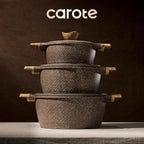 CAROTE 26PCS Pots and Pans Set Non Stick, Cookware Set Pots and Pans Induction Cook Ware, Nonstick Kitchen Cooking, PFOA Free