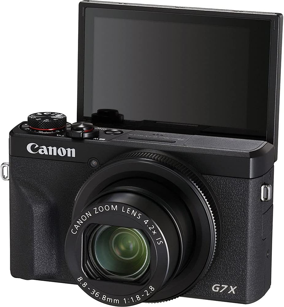 Canon PowerShot G7 X Mark III Digital Camera | 20.1MP 1-Inch Sensor  4.2X Optical Zoom  4K UHD Video  Wi-Fi & Bluetooth | Vlogging & Travel Camera with Bag and 64GB Card