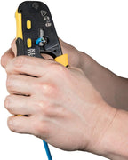Klein Tools 80072 RJ45 Cable Tester Kit with LAN Scout Jr. 2, Coax Crimper / Stripper / Cutter Tool and 50-Pack Pass-Thru Modular Data Plugs