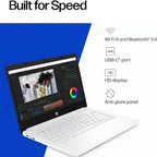 HP Home and Student Essential Laptop with Microsoft 365-1.1TB Storage - 8GB RAM - Intel Inside | Anti-Glare Display  64GB SSD and 1TB Cloud Storage  Fast Charge and 12hrs Battery  no Mouse