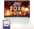 HP Latest Ultrabook Laptop with Copilot AI - 1.2TB Storage - 4GB RAM - Intel Core | Microsoft Office 365 Included  192GB SSD + 1TB Cloud Storage  Webcam  Windows 11 no Mouse | Essential Laptop
