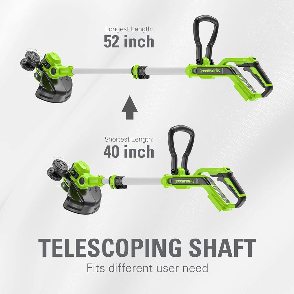 Greenworks 48V (24V x 2) 20" Cordless Battery Mower  12" String Trimmer/Edger  & 320 CFM Blower Combo Kit w/ (2) 4.0Ah Batteries  (1) 2.0Ah Battery & Chargers