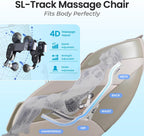 Titan 4D Endor l Full Body Massage Chair l 4D Massage Roller l SL Track l 3 Stage Zero Gravity Reclining l Vertebral Massage l Soothing Lumbar Heating l Bluetooth Speakers (Black)