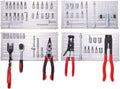 Magnetic Tool Holder & Pad, Mechanic Tool Tray, Magnetic Parts Mat, Automotive Organizer for Screws, Bolts, Wrench and Socket, Super Strong Magnets Stay Vertical, Horizontal and Upside Down (Set of 4)