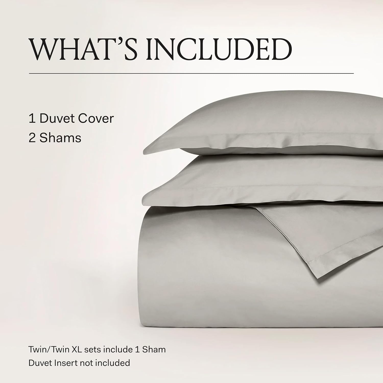 BOLL & BRANCH Signature Hemmed Duvet Set - Full/Queen, White - Luxury 100% Organic Cotton - 1 Duvet Cover, 2 Shams - Buttery Soft, Hidden Closures